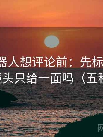 爱看机器人想评论前：先标清例子，再核对镜头只给一面吗（五秒就能做）