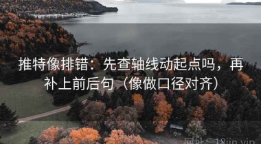 推特像排错：先查轴线动起点吗，再补上前后句（像做口径对齐）