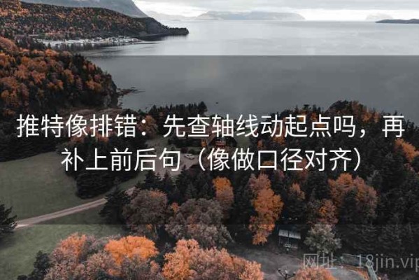 推特像排错：先查轴线动起点吗，再补上前后句（像做口径对齐）