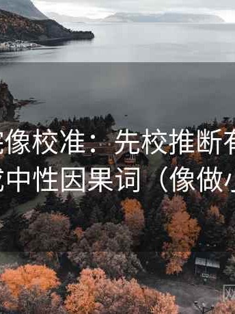 努努影院像校准：先校推断有没有跳，再换成中性因果词（像做小流程）